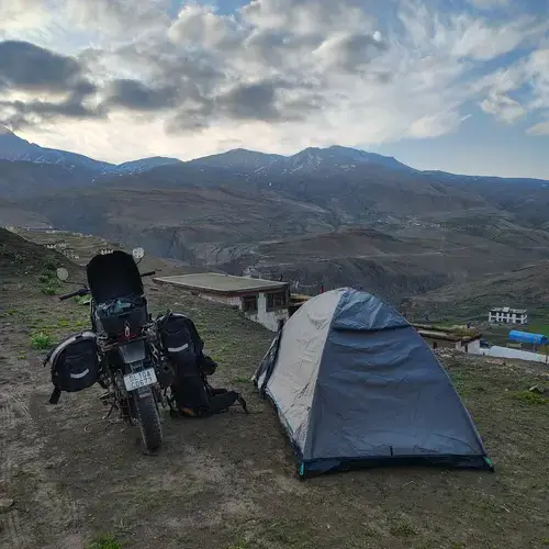 Camping in Chicham village